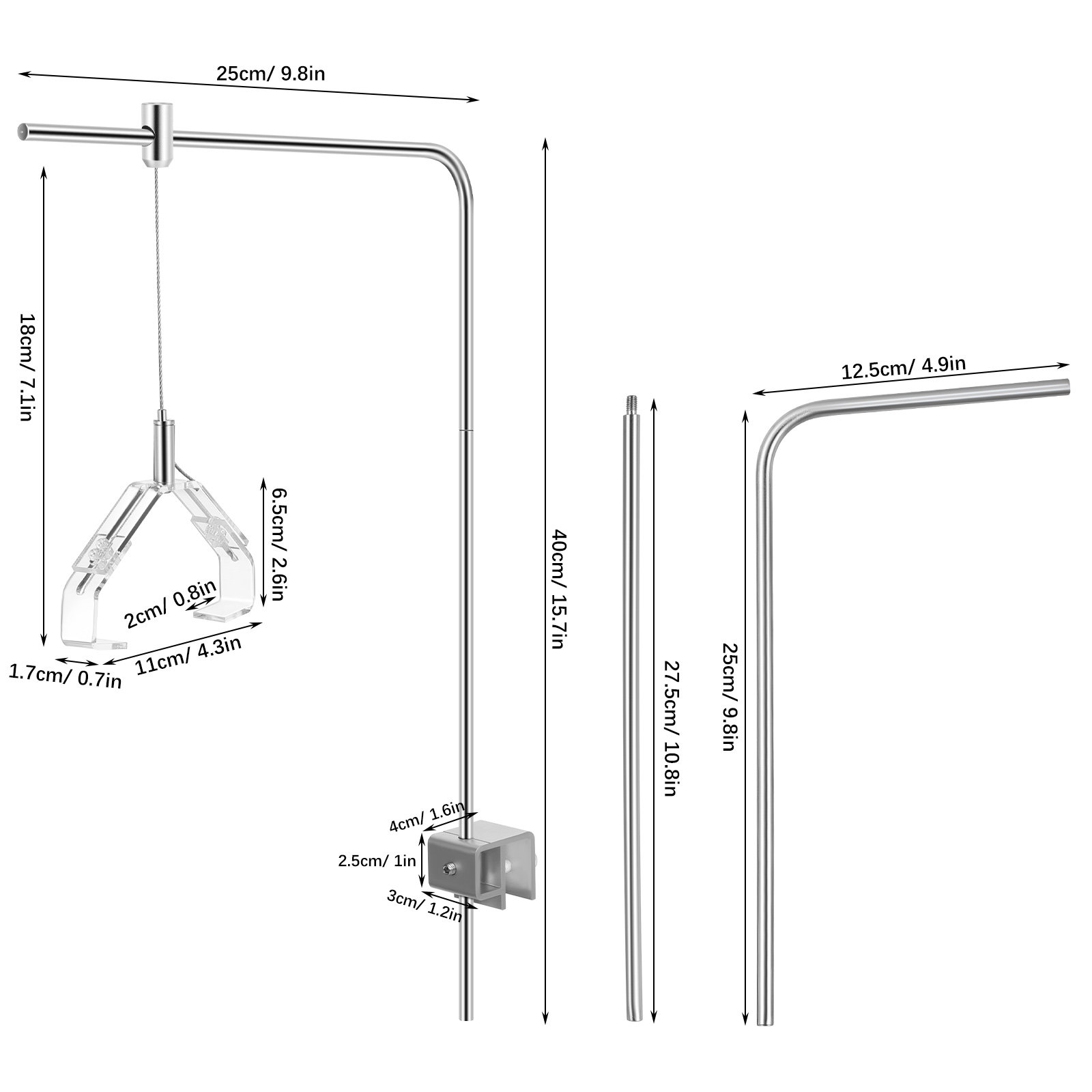 2Pcs Aquarium Lamp Holder Supp - Aquarium Marine Lights review and price