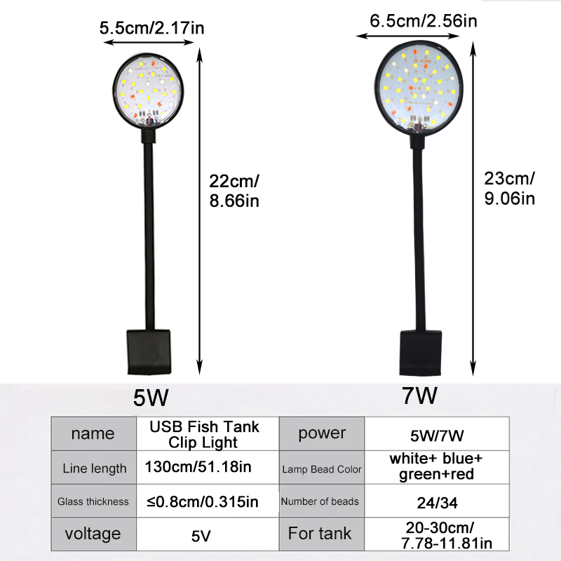 USB Aquarium LED Lamp Fish Tan - Aquarium Marine Lights review and price