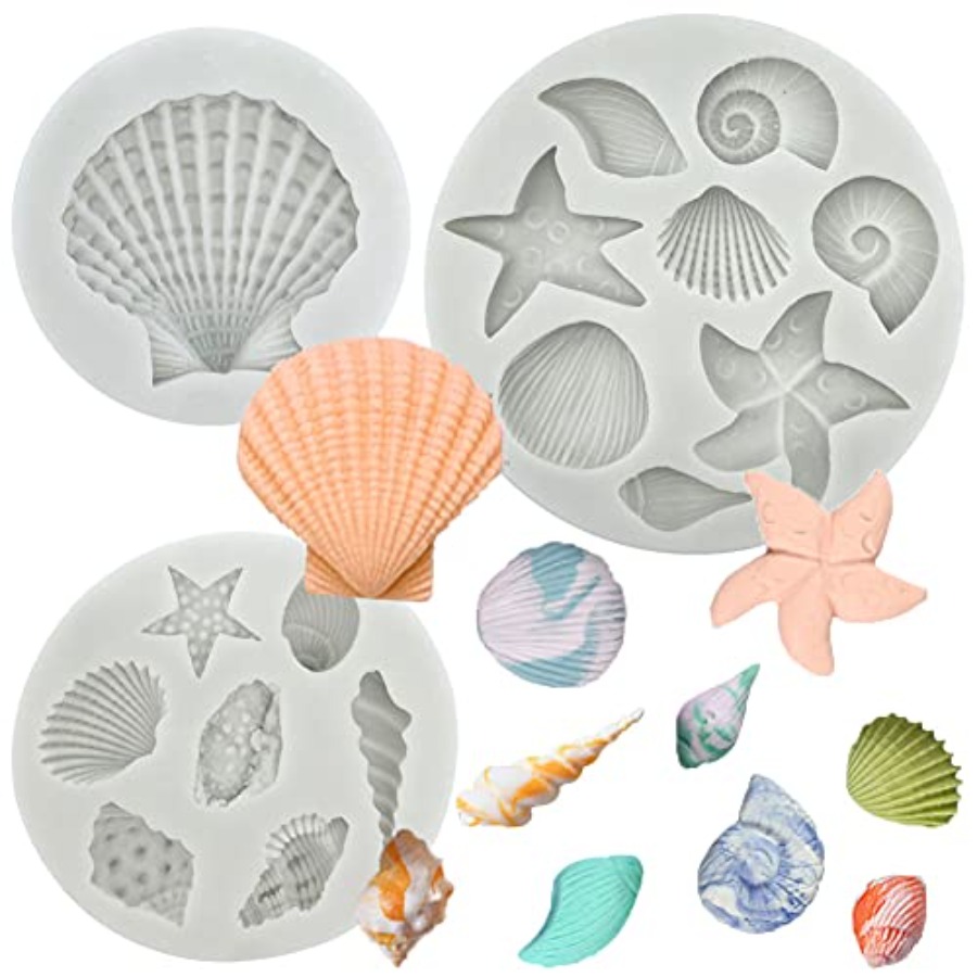 3 PCS Marine Theme Cake Fondan - Marine Coral review and price