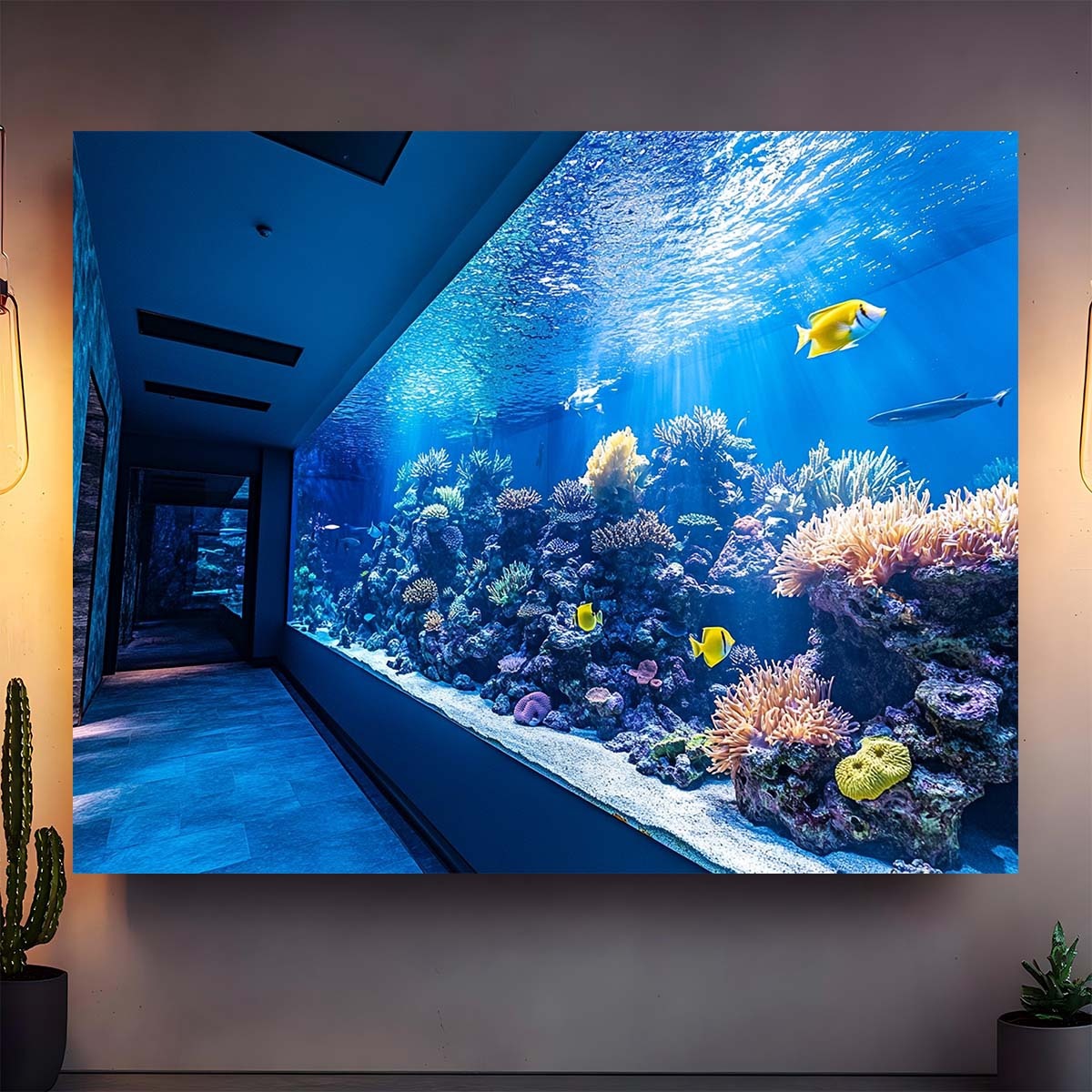 Vibrant Underwater Aquarium Ta - Reef Aquarium review and price