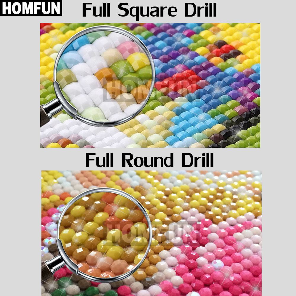 HOMFUN Full Square/Round Drill - Marine Coral review and price