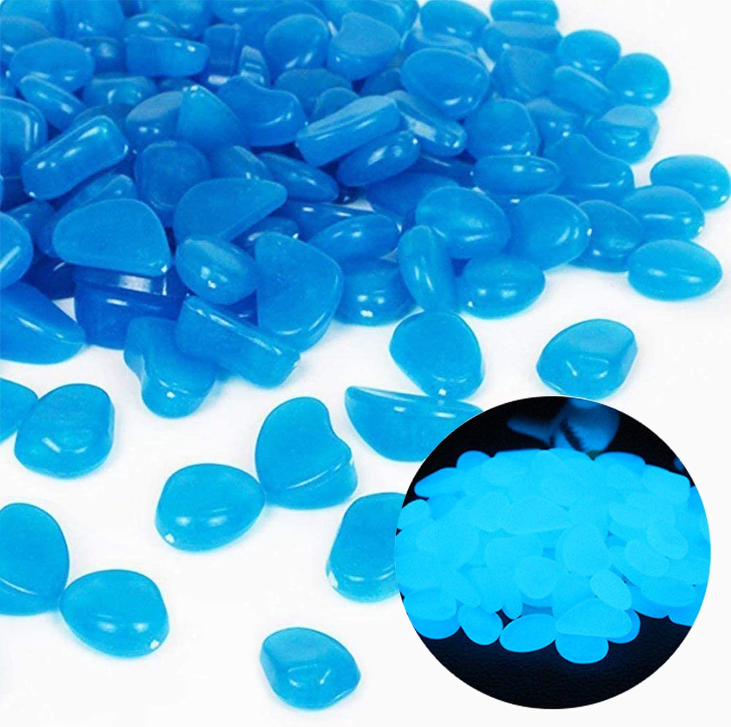 Fish Tank Rocks Glow Blue Pebb - Ocean Aquarium review and price