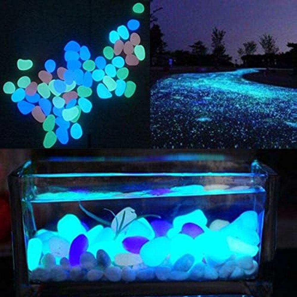 Fish Tank Rocks Glow Blue Pebb - Ocean Aquarium review and price