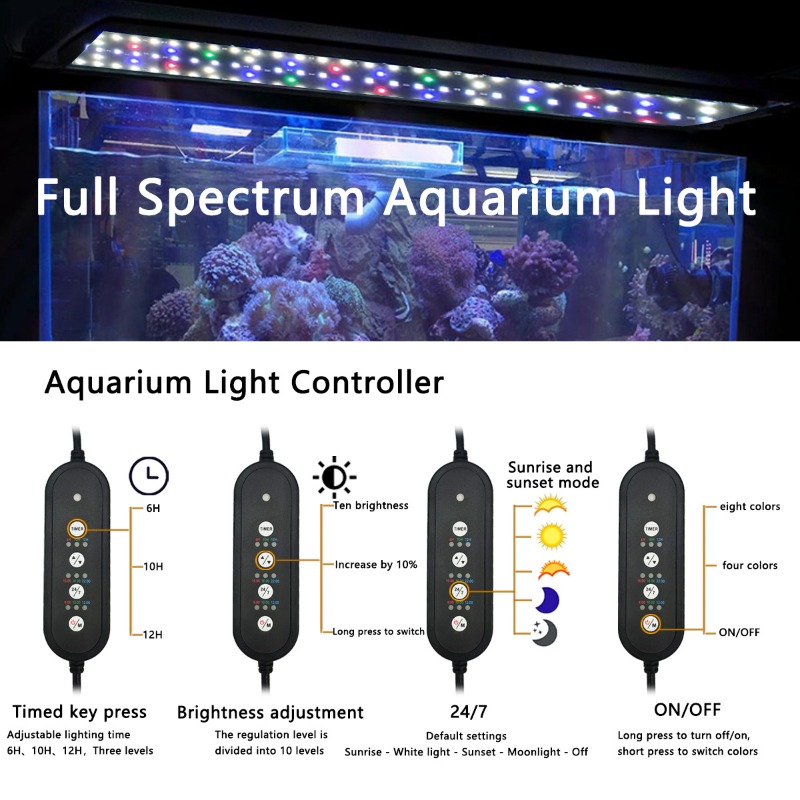 LED Fish Tank Light Full Spect - Reef Lighting review and price