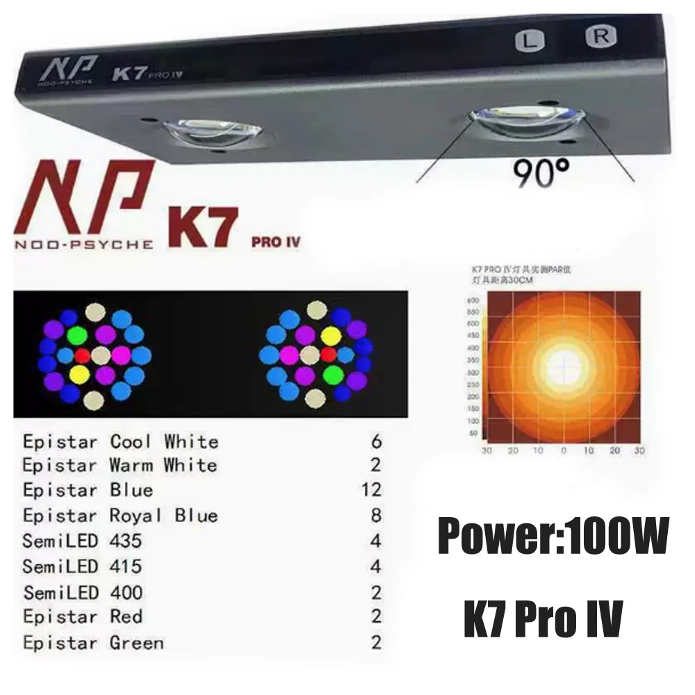 Noopsyche NP K7Pro IV 100W App - Reef Aquarium review and price