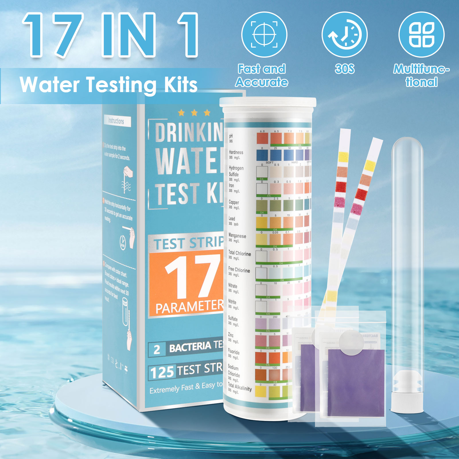 5-17 in 1 Aquarium Test Strips - Saltwater Tank review and price