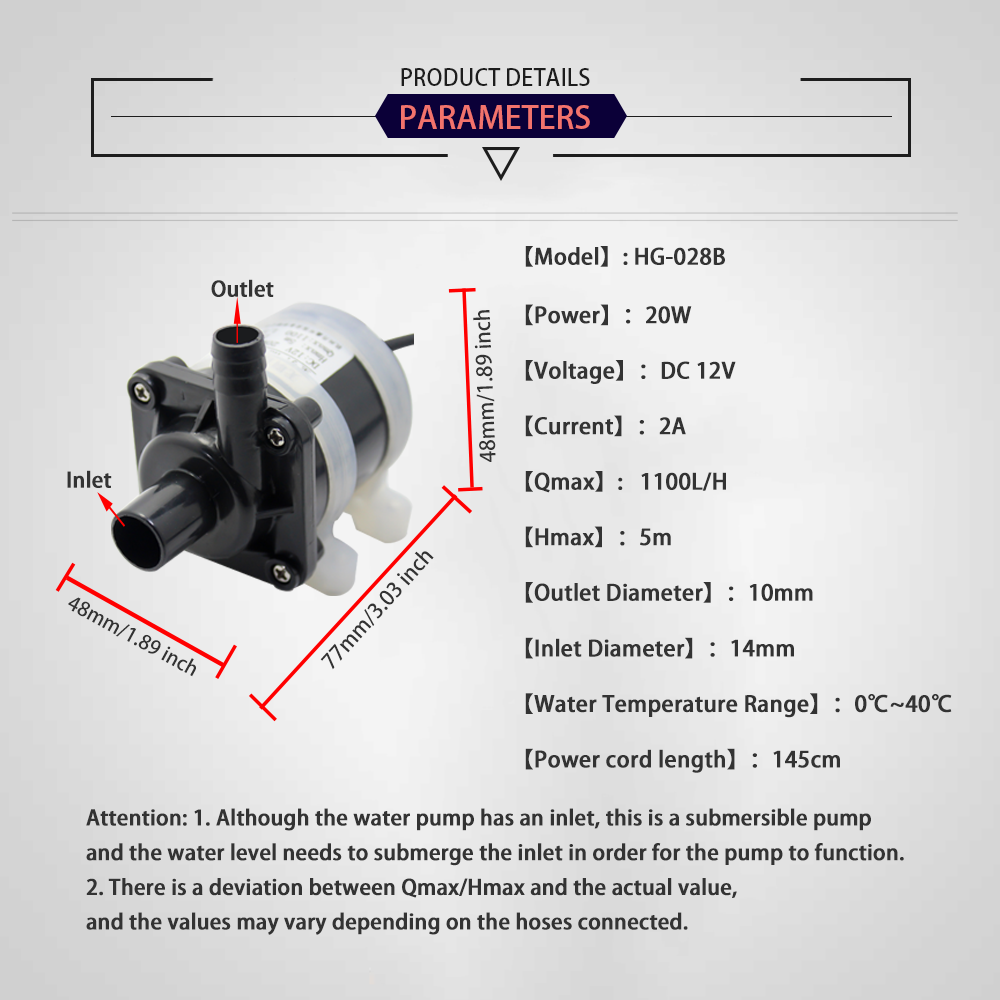 12V DC Brushless Small Submers - Ocean Aquarium review and price